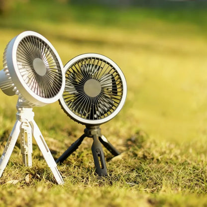 3-in-1 Fan with LED Light & 10,000mAh Power Bank - 27h Runtime, Fast Charging